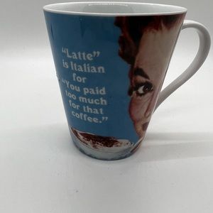 Latte Is Italian For…Coffee Mug Housewife Humor  Ephemera Product